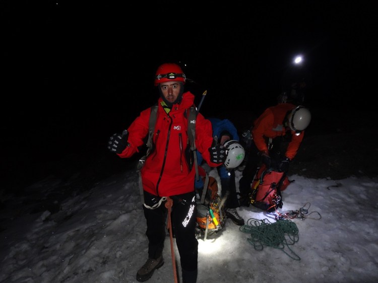 Justo en la primera pared