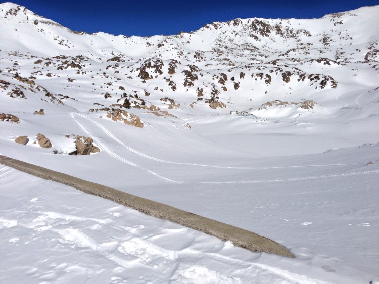 Estany de l'Illa completamente nevat