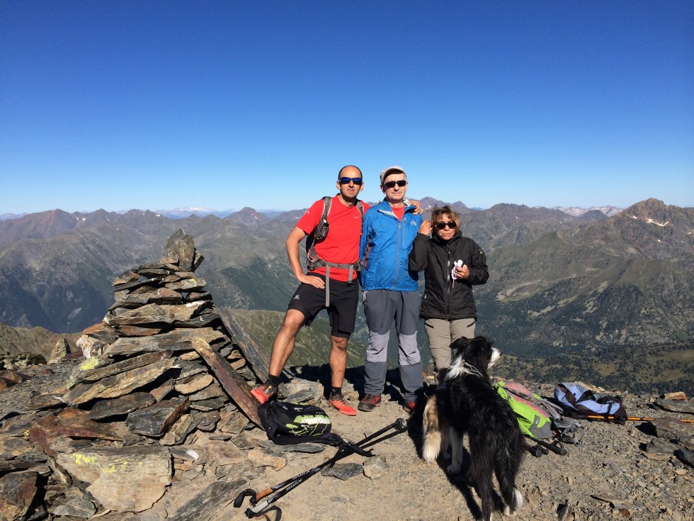 La Cima del Estanyó con Isabel y mi padre