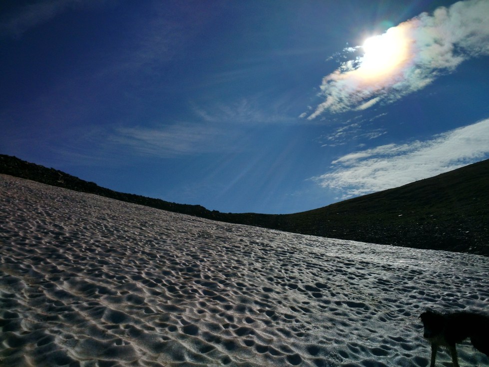 Justo después de llegar al collado que nos lleva a la cima de la Font Blanca.